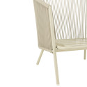 Fauteuil de jardin en corde avec coussins CASABLANCA