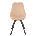 Chaise contemporaine en velours ESSAOUIRA