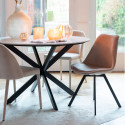 Chaise contemporaine en velours ESSAOUIRA