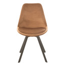 Chaise contemporaine en velours ESSAOUIRA