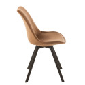 Chaise contemporaine en velours ESSAOUIRA