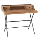 Bureau vintage en bois 2 tiroirs HANOI
