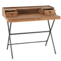 Bureau vintage en bois 2 tiroirs HANOI
