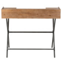 Bureau vintage en bois 2 tiroirs HANOI