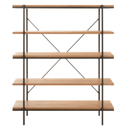Etagère 166x140cm en bois naturel 5 étages DAKAR