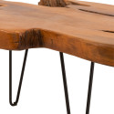 Table basse en bois irrégulier 100x60cm RIGA