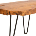 Table d'appoint en bois irrégulier 60x40cm RIGA