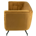 Canapé en tissu moutarde 207cm OSLO