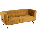 Canapé en tissu moutarde 207cm OSLO