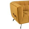 Canapé en tissu moutarde 207cm OSLO