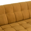 Canapé en tissu moutarde 207cm OSLO