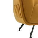 Canapé en tissu moutarde 207cm OSLO