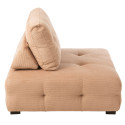 Fauteuil moderne en velours côtelé beige BUCAREST