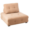 Fauteuil moderne en velours côtelé beige BUCAREST