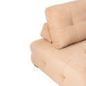 Fauteuil moderne en velours côtelé beige BUCAREST