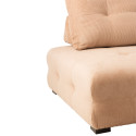 Fauteuil moderne en velours côtelé beige BUCAREST