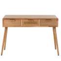 Console scandinave en bois tiroir cannage BELGRADE