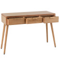 Console scandinave en bois tiroir cannage BELGRADE