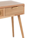 Console scandinave en bois tiroir cannage BELGRADE