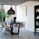 Chaise salle à manger en velours VARSOVIE