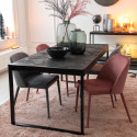 Chaise salle à manger en velours VARSOVIE