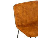 Fauteuil lounge en velours camel BRUXELLES