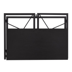 Bureau pliable minimaliste noir en bois TRINITY