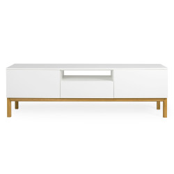 Meuble TV 56x179 cm 2 portes en bois PAPILO