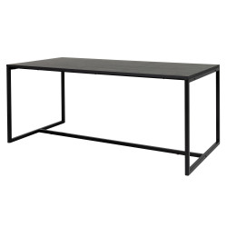 Table contemporaine de salle à manger noir LOGO