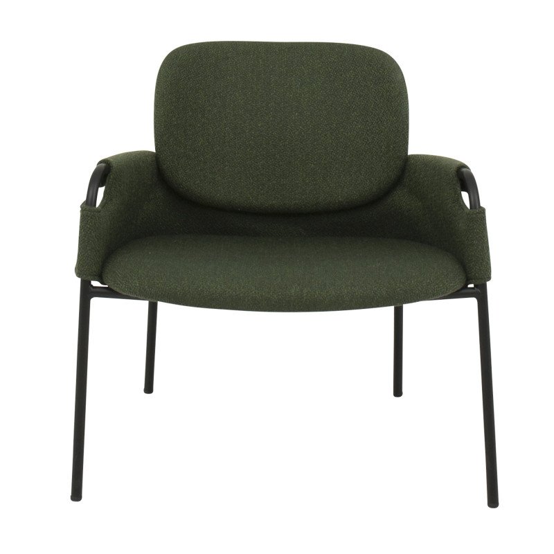 Fauteuil lounge moderne en tissu et métal SONA