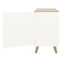 Petit buffet 109cm en bois MDF plateau chêne AMELIA