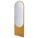 Grand miroir ovale en verre et bois ALTESSE