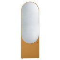 Grand miroir ovale en verre et bois ALTESSE