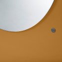 Grand miroir ovale en verre et bois ALTESSE