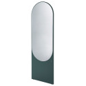 Grand miroir ovale en verre et bois ALTESSE