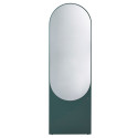Grand miroir ovale en verre et bois ALTESSE
