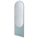 Grand miroir ovale en verre et bois ALTESSE
