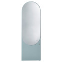 Grand miroir ovale en verre et bois ALTESSE