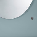 Grand miroir ovale en verre et bois ALTESSE