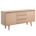 Buffet moderne en bois 150cm 2 portes et 3 tiroirs LISANDRO