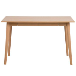 Bureau moderne 2 tiroirs en bois naturel ARMANDO