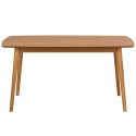Table à manger rectangulaire en bois de chêne MEDANA