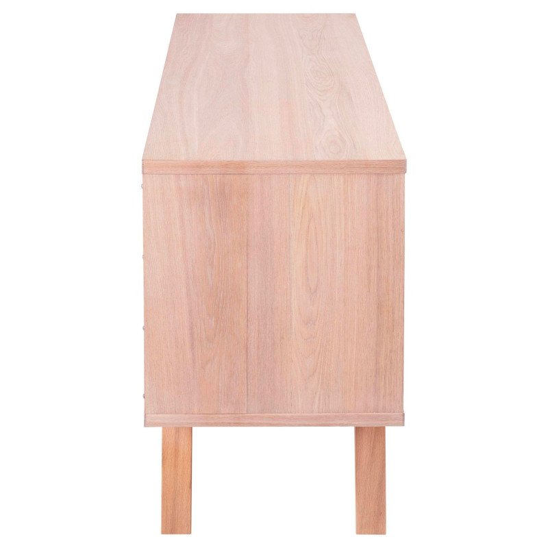 Buffet 160cm style contemporain en bois CHARLENE