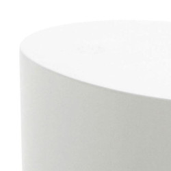 Set de 2 tables basse ovale blanc laqué NICKY