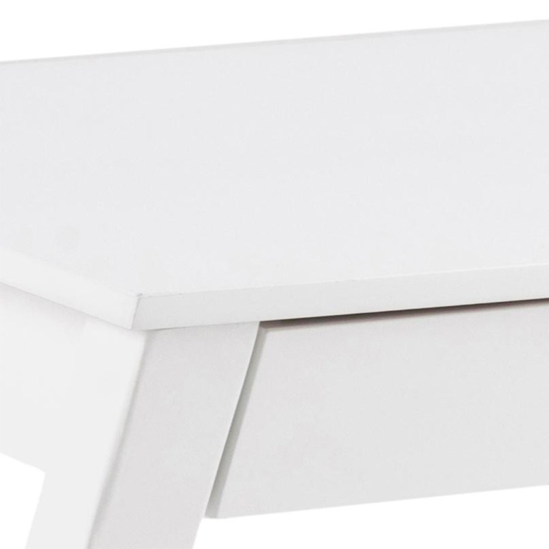 Bureau moderne avec tiroir en bois blanc DELCOR