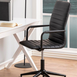 Bureau moderne avec tiroir en bois blanc DELCOR