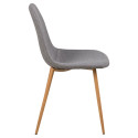 Lot de 4 chaises style moderne en tissu MAYANE