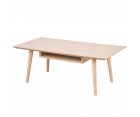 Table basse rectangulaire avec niche en bois clair TWENTY