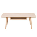 Table basse rectangulaire avec niche en bois clair TWENTY