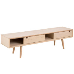 Meuble TV scandinave 160cm avec 2 tiroirs TWENTY